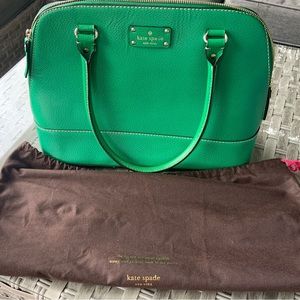 Kate Spade Kelly Green Rachelle Leather Shoulder Bag